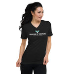 VXV Logo Black V-Neck T-Shirt